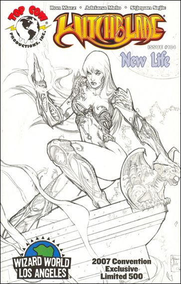 Witchblade (1995) issue 104-B Adriana Melo Wizard World Sketch Cover 1/500