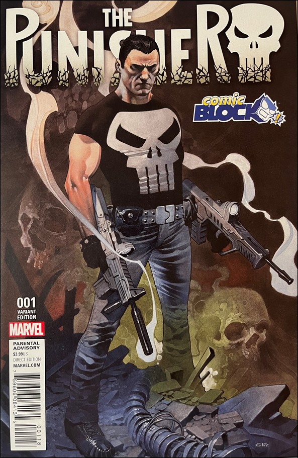 Punisher (2016) issue 1-M Chris Stevens Comic Block Cover
