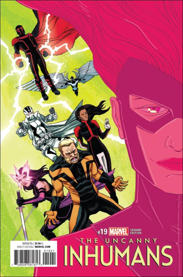Uncanny Inhumans issue 19-B Declan Shalvey Cover