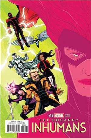 Uncanny Inhumans issue 19-B Declan Shalvey Cover