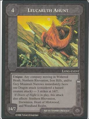 Middle-Earth: The Dragons (Base Set) card 86 Leucaruth Ahunt