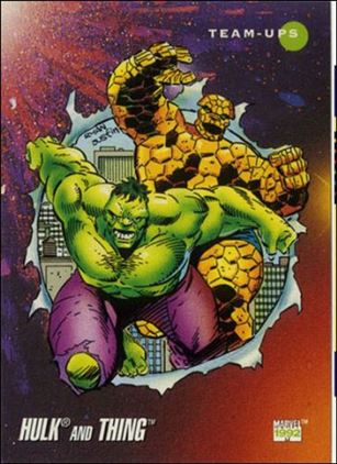 Marvel Universe: Series 3 (Base Set) card 98 Hulk and Thing