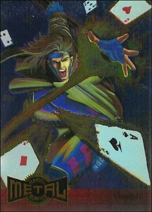 Marvel Metal (Metal Blasters Subset) card 4 Gambit