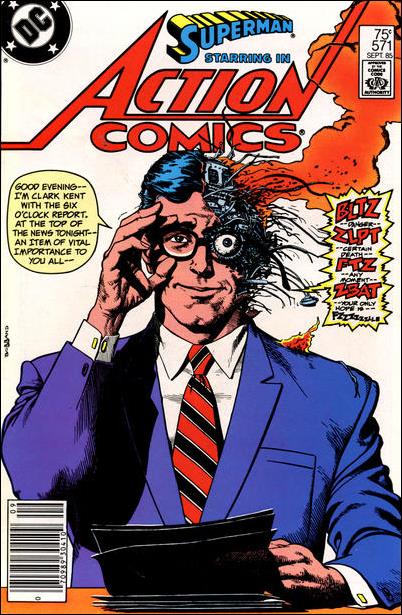 Action Comics (1938) issue 571-B Newsstand Cover