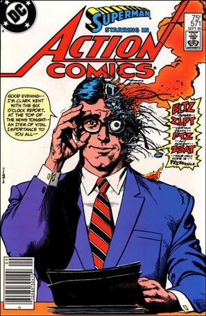 Action Comics (1938) issue 571-B Newsstand Cover