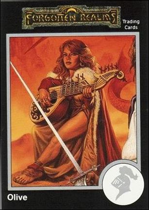 TSR 1991 Trading Cards Premier Edition Factory Set (Base Set) card 8 Forgotten Realms - Olive