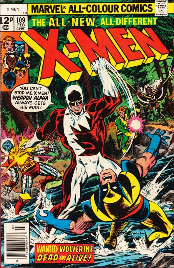 X-Men (1963) issue 109-B UK Price Cover