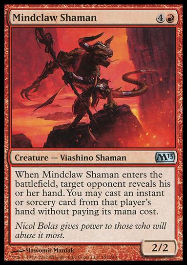 Magic the Gathering: 2013 Core Set (Base Set) card 142 Mindclaw Shaman