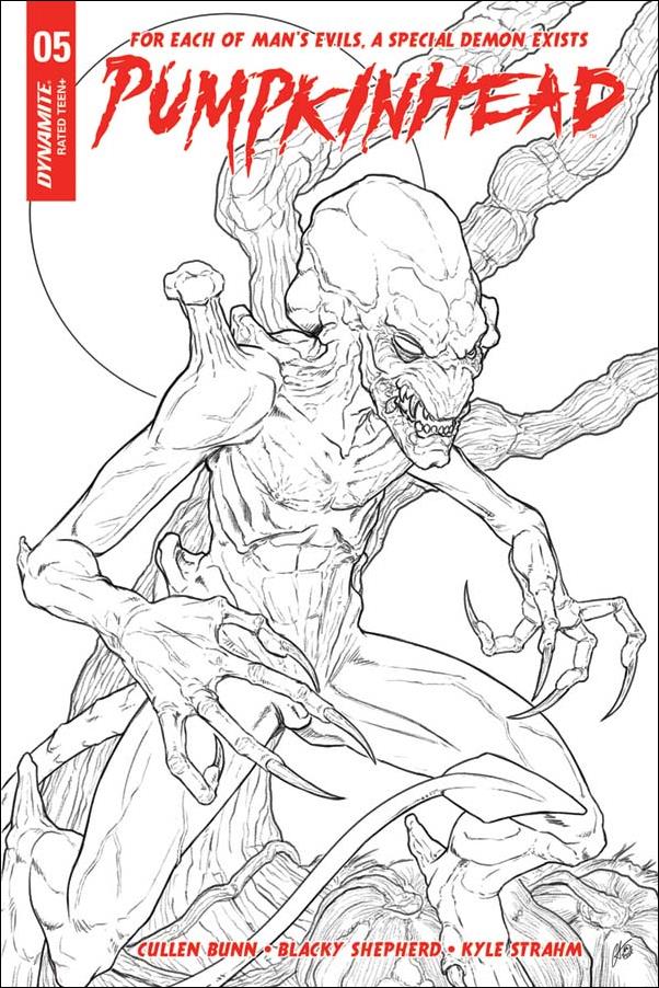 Pumpkinhead issue 5-D Blacky Shepherd 1:20 Black & White Cover