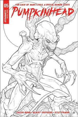 Pumpkinhead issue 5-D Blacky Shepherd 1:20 Black & White Cover