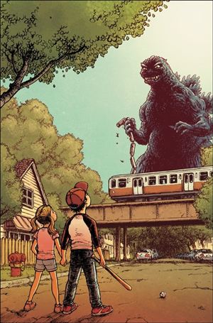 Godzilla vs. America: Chicago issue 1-D Chris Burnham 1:50 Cover