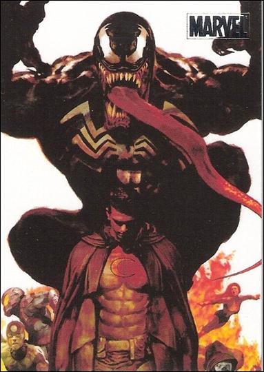 Marvel Heroes and Villains (Silver Foil Parallel Base Set) card 40 Moon Knight vs Venom
