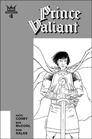 King: Prince Valiant issue 3-B Declan Shalvey 1:10 Black & White Cover