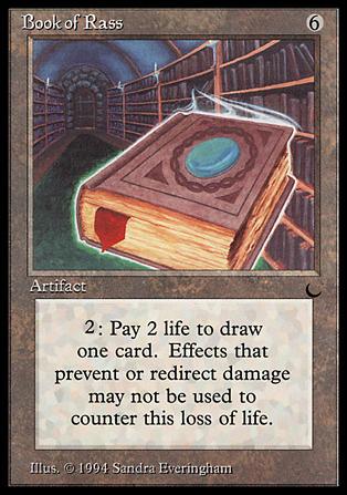 Magic the Gathering: The Dark (Base Set) card 98 Book of Rass