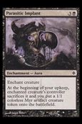 Magic the Gathering: New Phyrexia card 67 Parasitic Implant