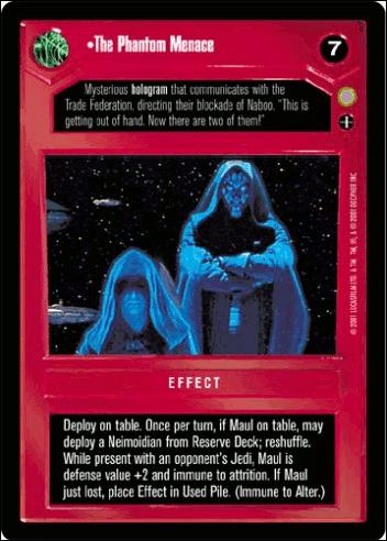 Star Wars: Coruscant Limited (Base Set) card 40 The Phantom Menace (Alt. Image)