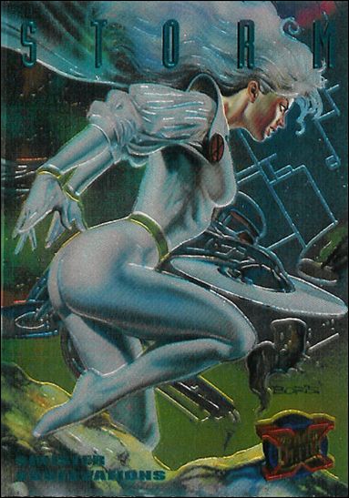 1995 Fleer Ultra X-Men (Sinister Observations Subset) card 9 Storm