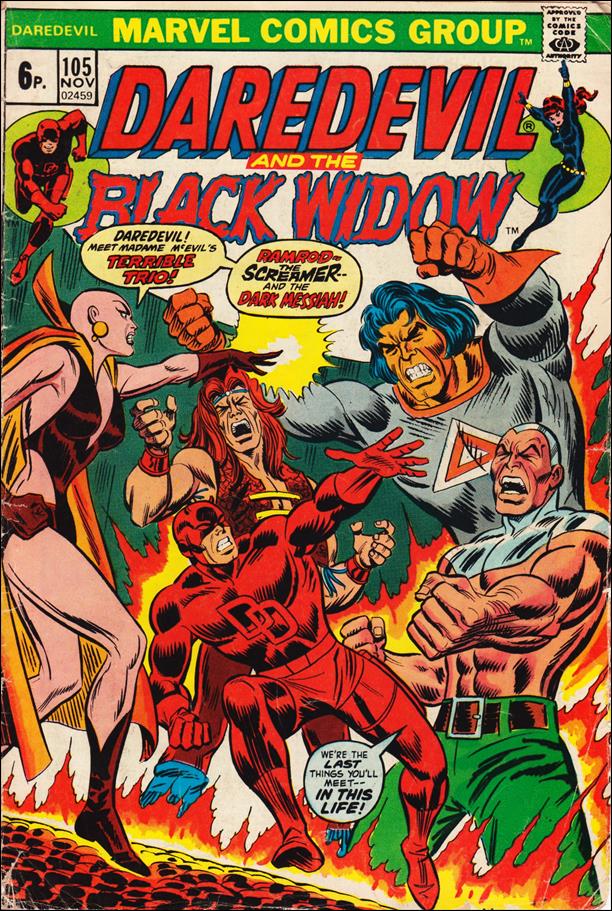 Daredevil (1964) issue 105-B UK Price Cover