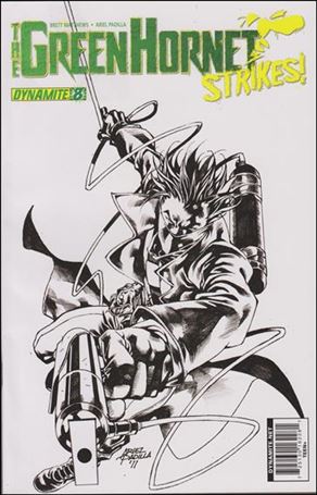 Green Hornet Strikes issue 8-B 1:15 Black and White Cover
