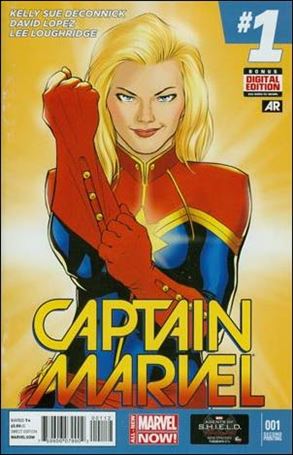 Captain Marvel (2014) issue 1-F David Lopez Cover (2nd Printing)
