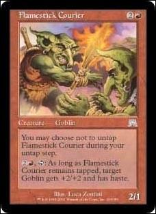 Magic the Gathering: Onslaught (Base Set) card 203 Flamestick Courier
