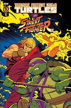 Teenage Mutant Ninja Turtles vs. Street Fighter issue 5-F Leonardo Romero 1:100 Cover
