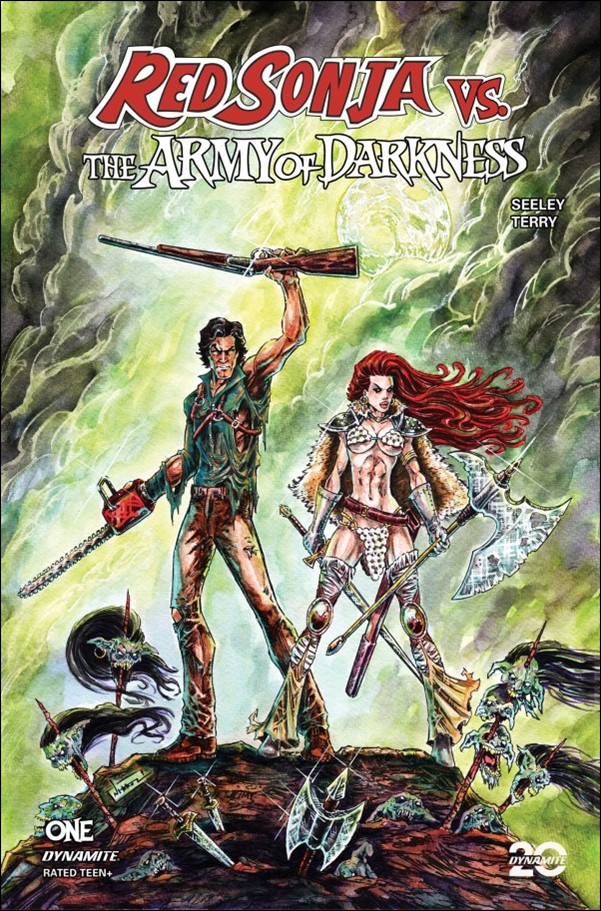 Red Sonja vs. the Army of Darkness issue 1-D Nikkol Jelenic Cover