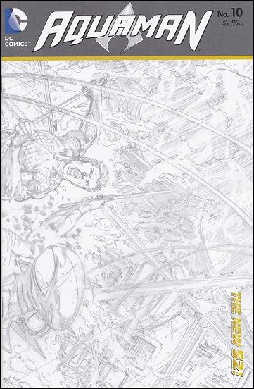 Aquaman (2011) issue 10-B Wraparound 1:25 Sketch Cover