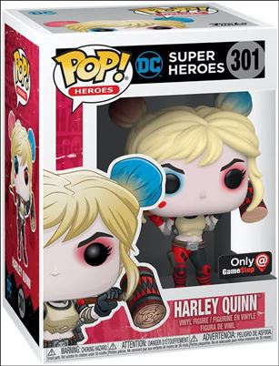 POP! Heroes figure 301 Harley Quinn GameStop
