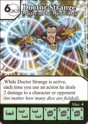 Marvel Dice Masters Avengers vs. X-Men  card 73 Doctor Strange: Master of the Mystic Arts