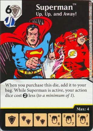 DC Comics Dice Masters Green Arrow and The Flash card 113 Superman: Up,Up and Away!