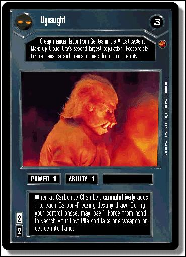 Star Wars: Cloud City Limited (Base Set) card 8 Ugnaught