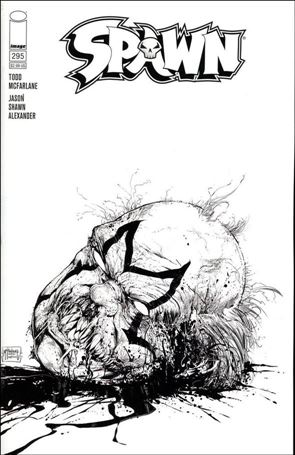 Spawn issue 295-C Todd McFarlane Black and White Cover