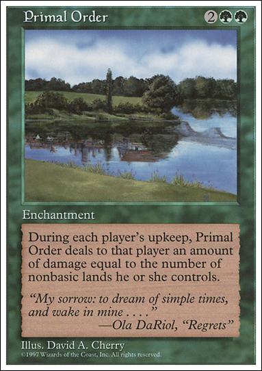 Magic the Gathering: 5th Edition (Base Set) card 318 Primal Order