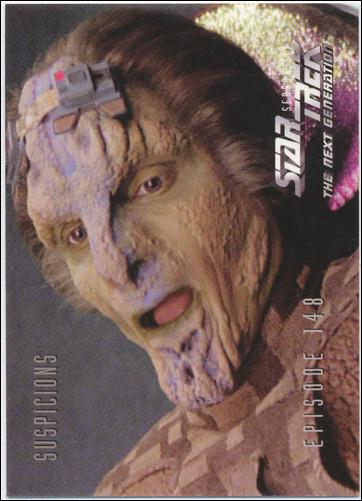 Star Trek: The Next Generation - The Episode Collection Season Six (Base Set) card 602 Suspicions, Episode 148B