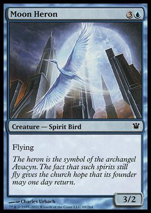 Magic the Gathering: Innistrad (Base Set) card 69 Moon Heron