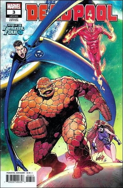 Deadpool (2018) issue 3-B Rob Liefeld Return of the Fantastic Four Cover