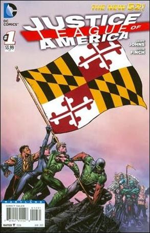 Justice League of America (2013)  issue 1-MU Maryland State Flag Cover