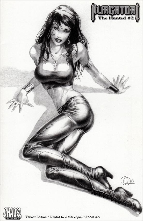 Purgatori: The Hunted issue 2-B Black & White Cover 1/2500