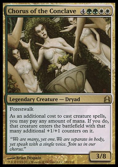 Magic the Gathering: Commander (Base Set) card 189 Chorus of the Conclave
