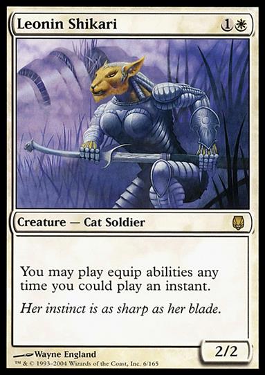 Magic the Gathering: Darksteel (Base Set) card 6 Leonin Shikari