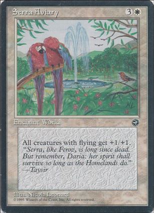 Magic the Gathering: Homelands (Base Set) card 14 Serra Aviary