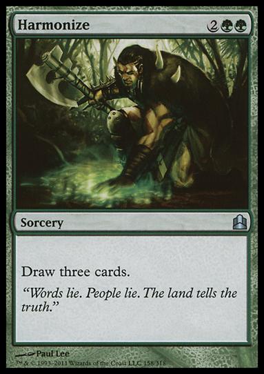 Magic the Gathering: Commander (Base Set) card 158 Harmonize