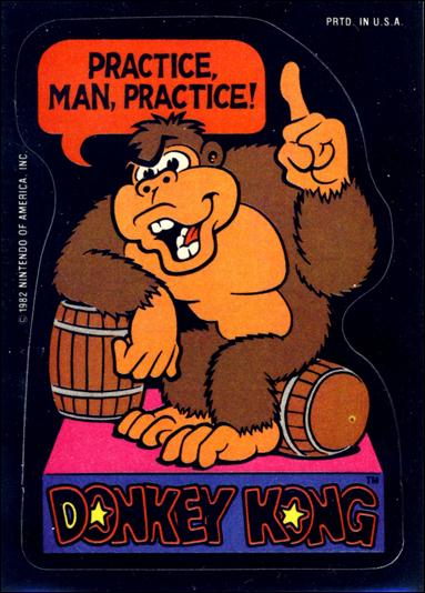 Donkey Kong (Base Set) card nn11 Practice, Man, Practice!