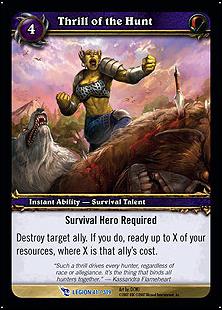 World of Warcraft: March of the Legion (Base Set) card 41 Thrill of the Hunt