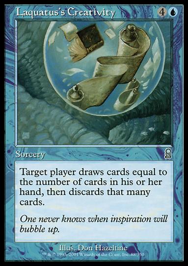 Magic the Gathering: Odyssey (Base Set) card 88 Laquatus's Creativity