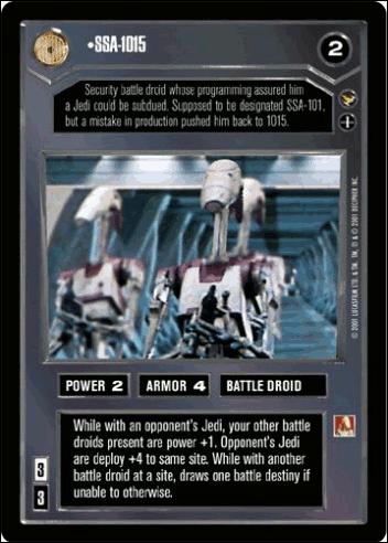 Star Wars: Theed Palace Limited (Base Set) card 16 SSA-1015