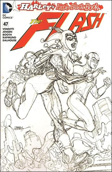 Flash (2011) issue 47-E Unbagged Terry Dodson Sketch Cover