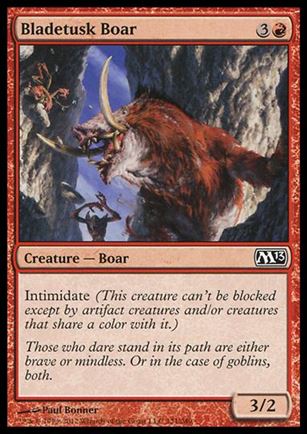 Magic the Gathering: 2013 Core Set (Base Set) card 121 Bladetusk Boar
