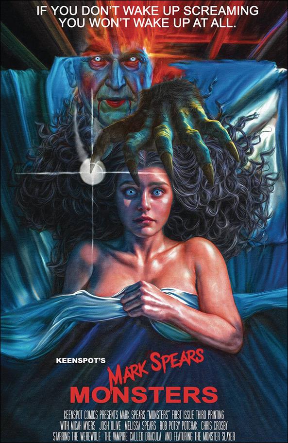 Mark Spears Monsters issue 1-O Nightmare on Elm St. Homage Cover (3rd Printing)